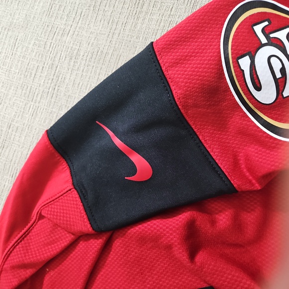 49ers Red Hoodie. Nike. NWT. High Quality Dri Fit Material. - Picture 4 of 9
